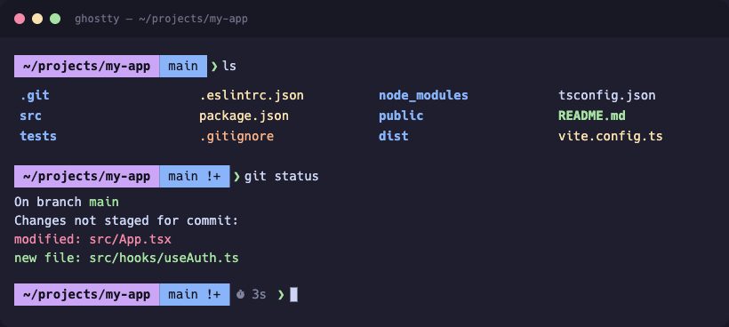 Starship 프롬프트 + lsd 파일 목록